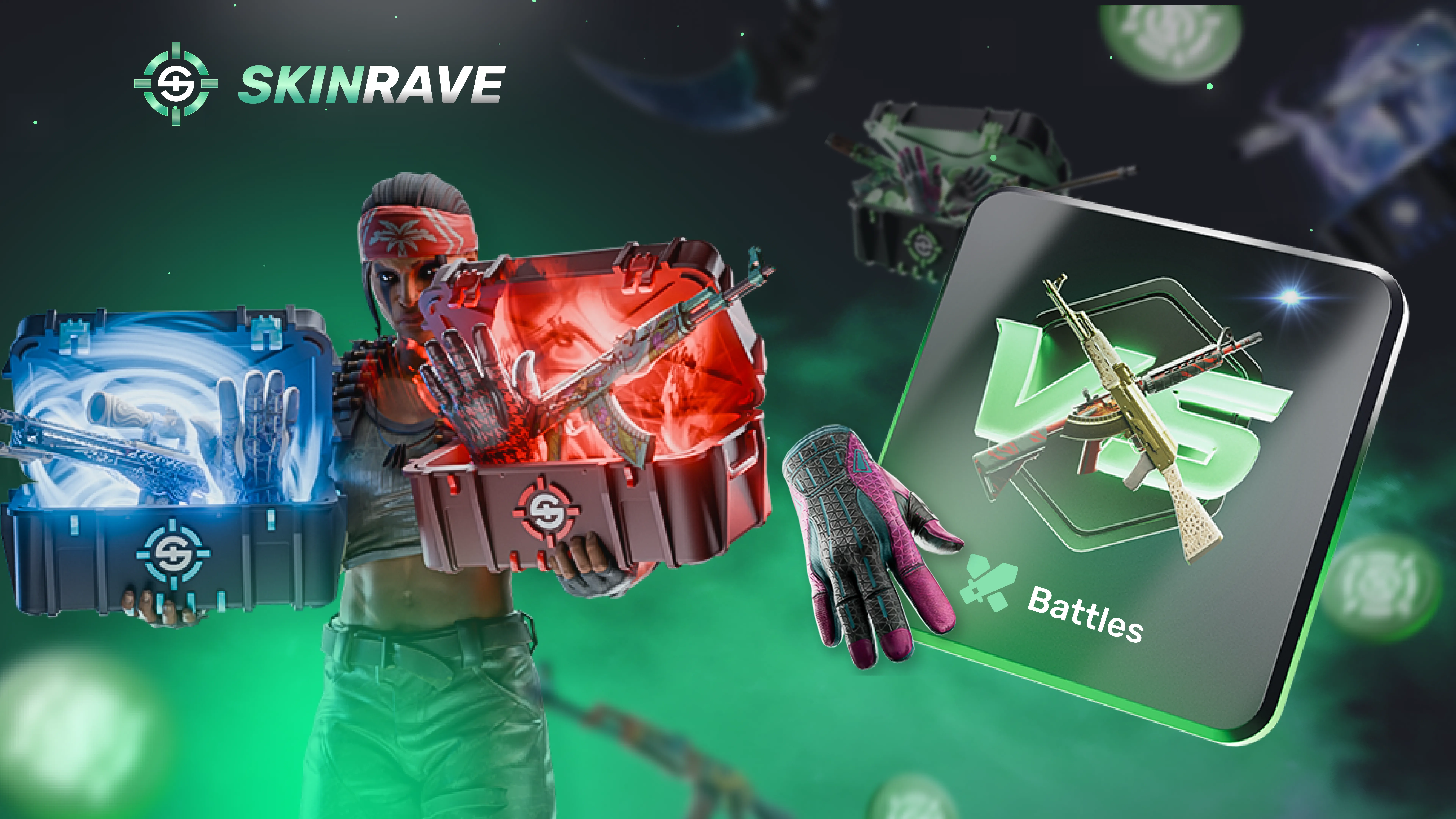 CSGO & CS2 Case Battles | The best way to win skins | SkinRave.gg