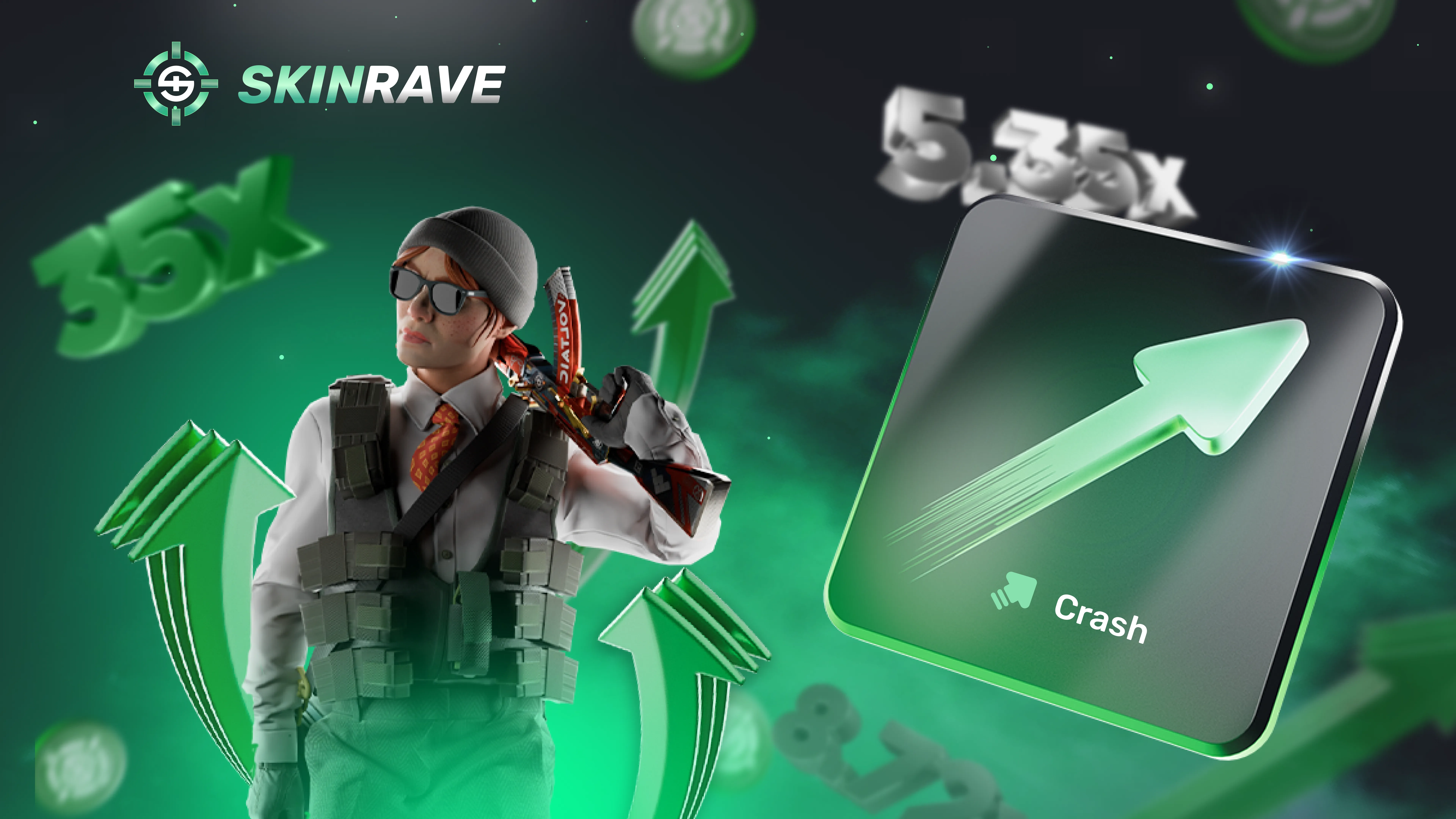 CSGO & CS2 Crash | Watch the Multiplier Climb | SkinRave.gg